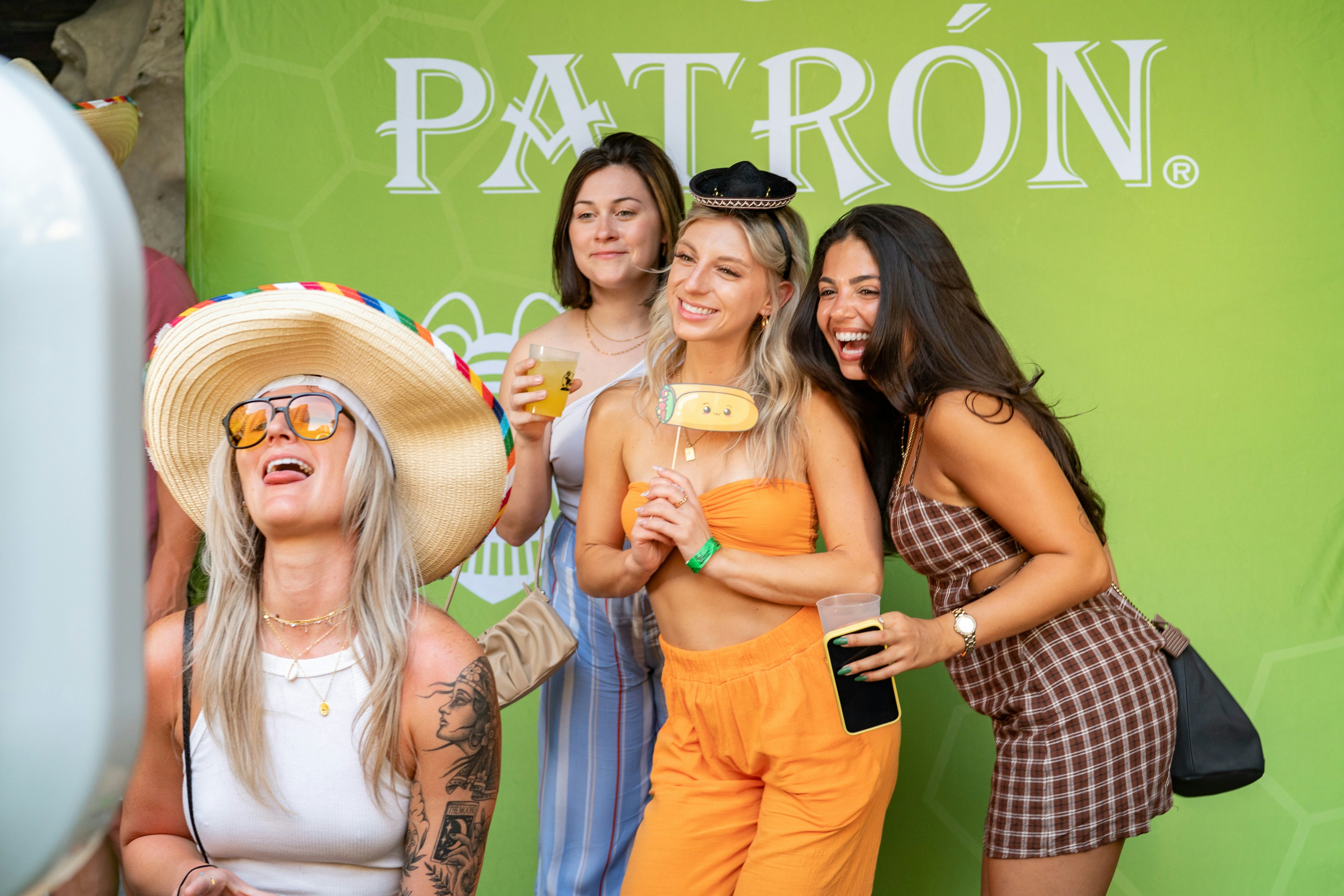 Group poses captured cleanly inside a custom branding print frame display layout